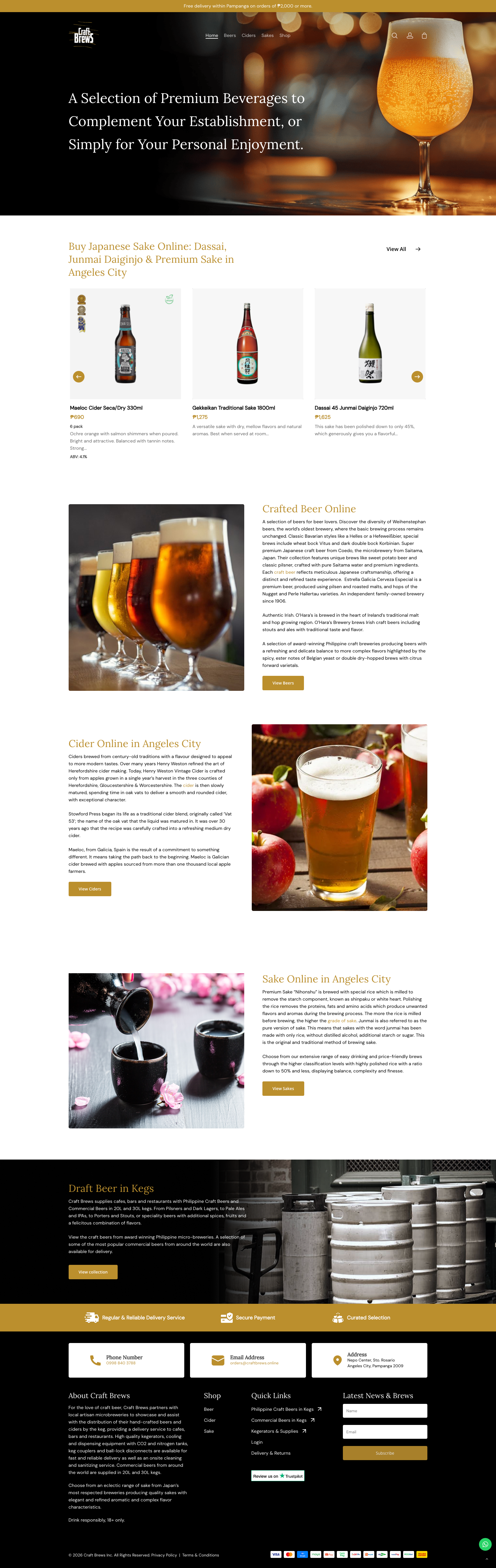 Craft Brews Online Website