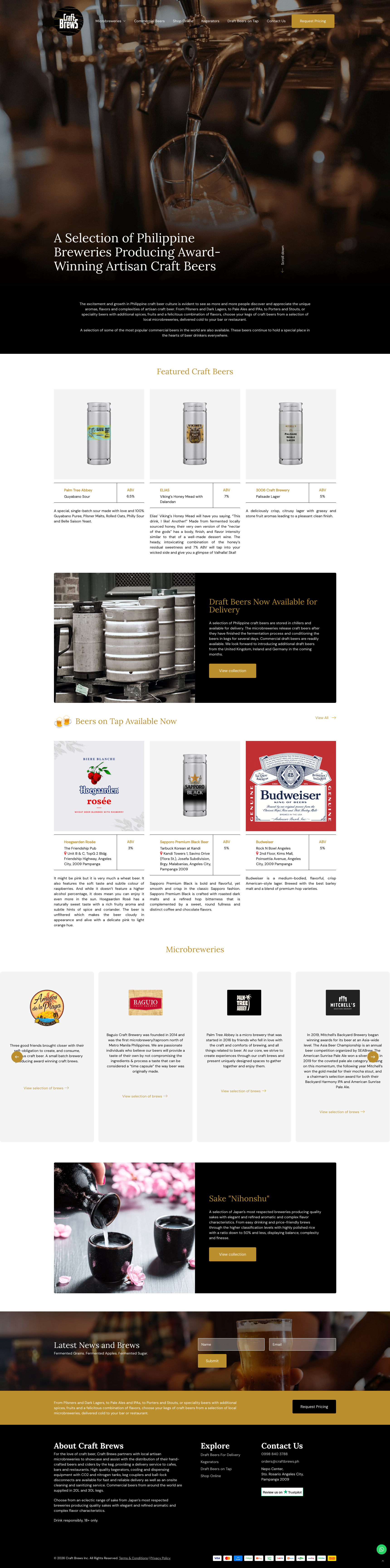 Craft Brews PH Website