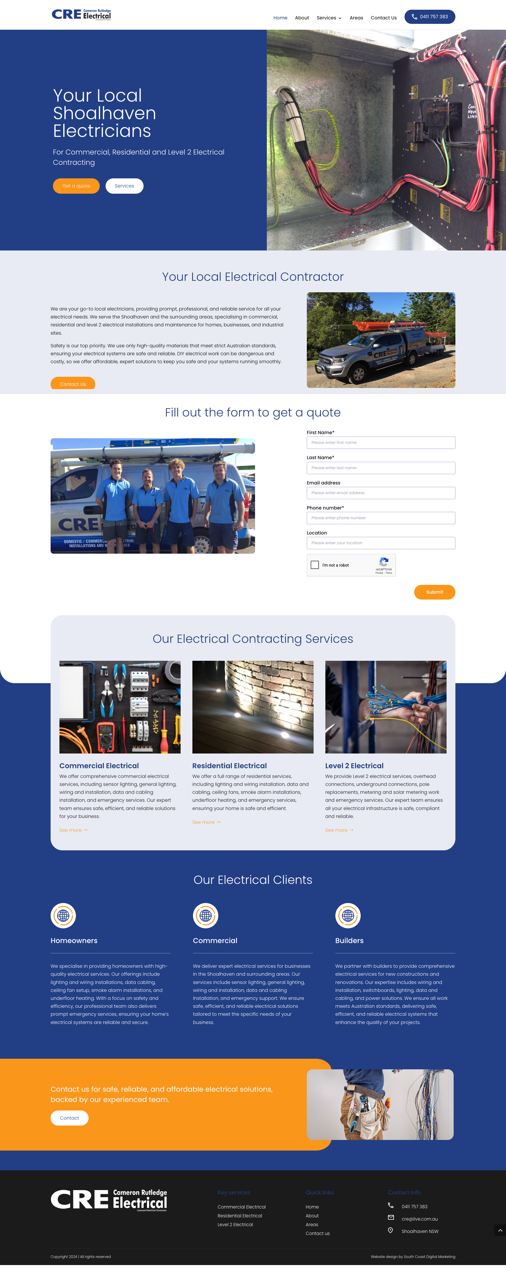 CRE website screenshot