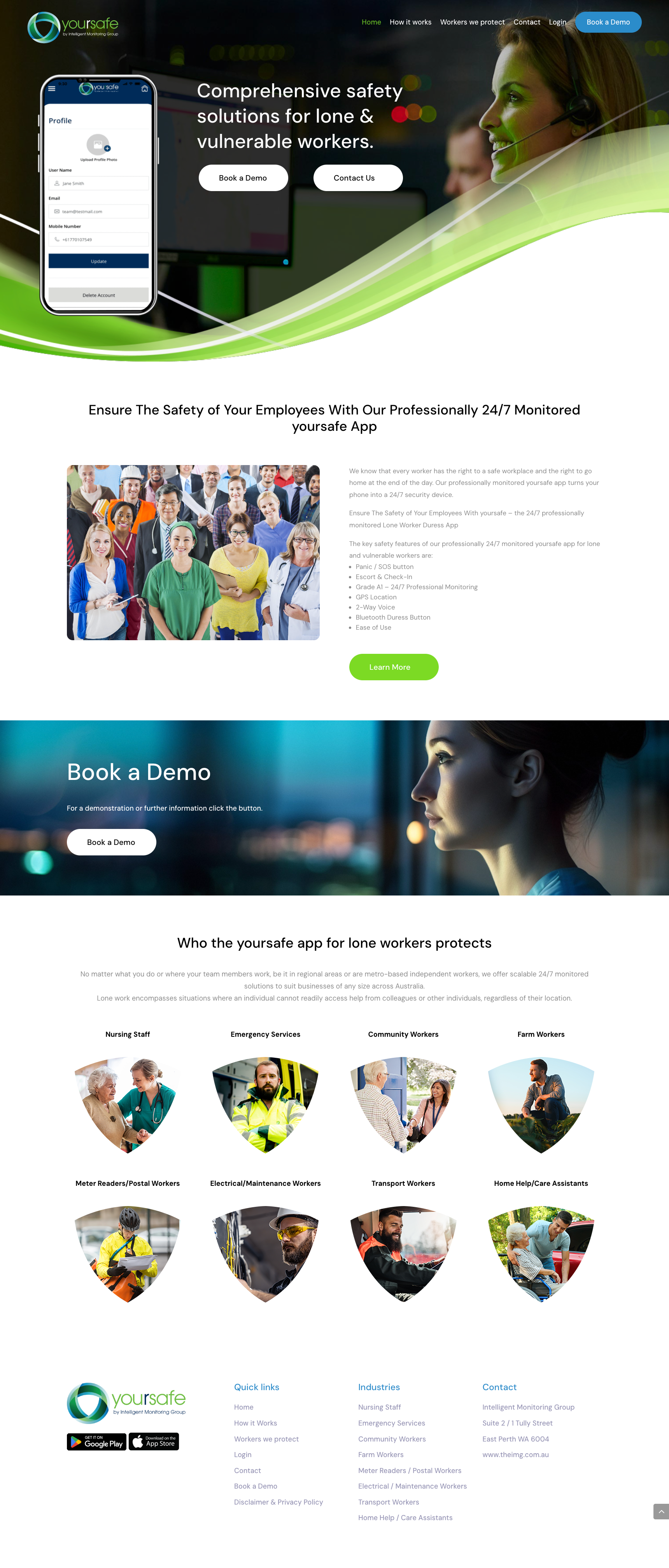 YourSafe service website screenshot